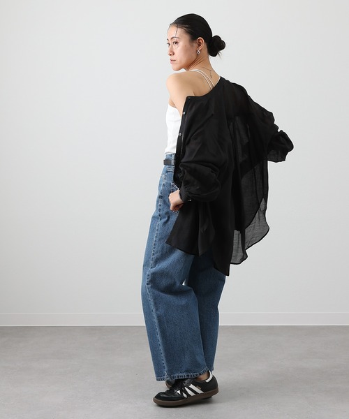 COLONY 2139(コロニートゥーワンスリーナイン)の「カップ付きバッククロステレコキャミソール(キャミソール・レディース・ブラック/オフホワイト/モカ/ライトグレー・SMALL/MEDIUM/LARGE)」の8枚目の写真