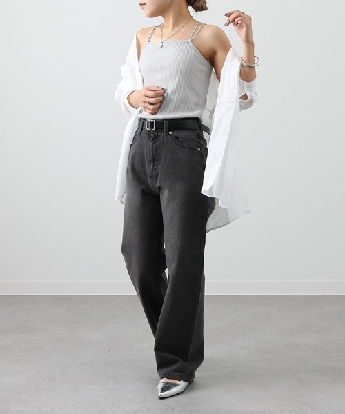 COLONY 2139(コロニートゥーワンスリーナイン)の「カップ付きバッククロステレコキャミソール(キャミソール・レディース・ブラック/オフホワイト/モカ/ライトグレー・SMALL/MEDIUM/LARGE)」の22枚目の写真