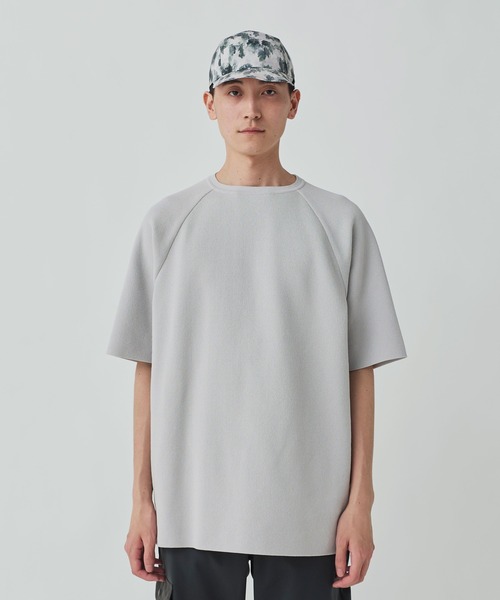 Snow Peak(スノーピーク)の「Co/Pe Knit Raglan Pullover(Tシャツ/カットソー・メンズ・ブラック/ネイビー/ライトグレー・S/M/L/XL)」の1枚目の写真