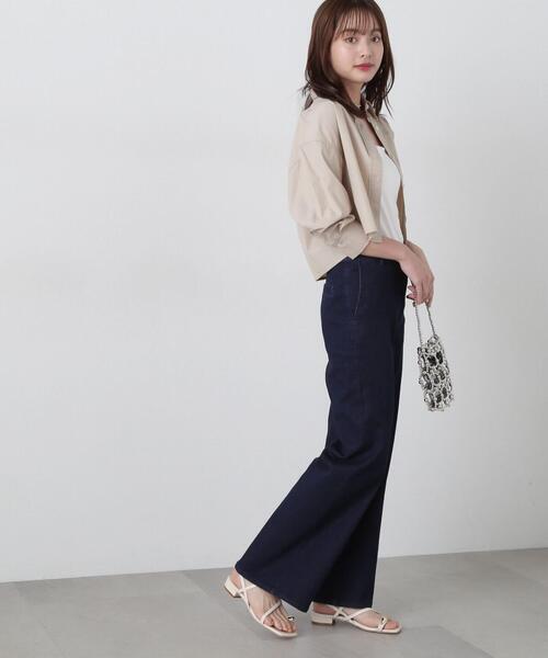 PROPORTION BODY DRESSING（プロポーションボディドレッシング）の「ダンガリーショートシャツ / 1215110406（シャツ/ブラウス・レディース・ベージュ/ブルー・FREE）」の7枚目の写真