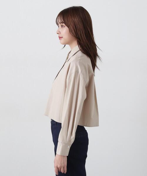 PROPORTION BODY DRESSING（プロポーションボディドレッシング）の「ダンガリーショートシャツ / 1215110406（シャツ/ブラウス・レディース・ベージュ/ブルー・FREE）」の9枚目の写真