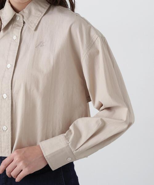 PROPORTION BODY DRESSING（プロポーションボディドレッシング）の「ダンガリーショートシャツ / 1215110406（シャツ/ブラウス・レディース・ベージュ/ブルー・FREE）」の12枚目の写真