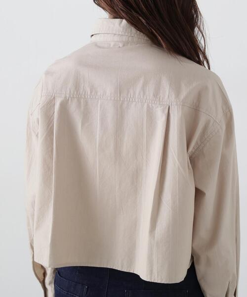 PROPORTION BODY DRESSING（プロポーションボディドレッシング）の「ダンガリーショートシャツ / 1215110406（シャツ/ブラウス・レディース・ベージュ/ブルー・FREE）」の13枚目の写真