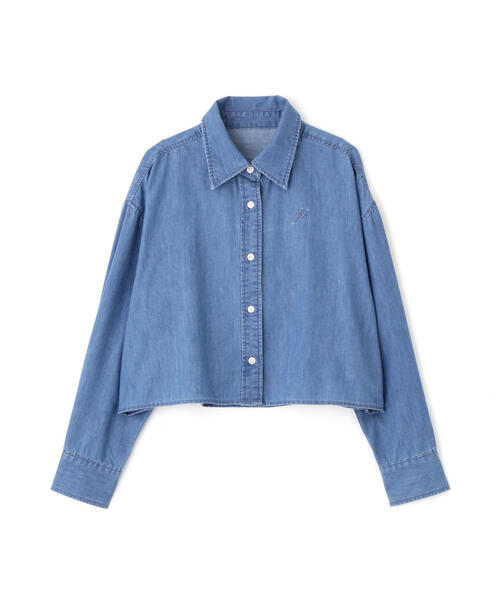 PROPORTION BODY DRESSING（プロポーションボディドレッシング）の「ダンガリーショートシャツ / 1215110406（シャツ/ブラウス・レディース・ベージュ/ブルー・FREE）」の16枚目の写真