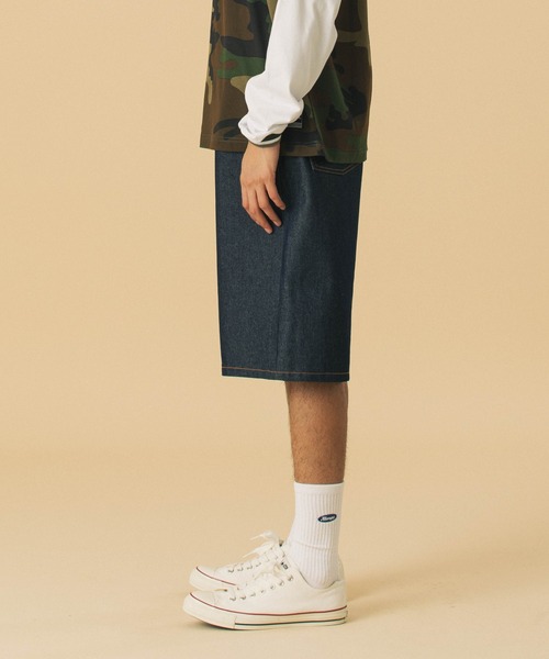 XLARGE(エクストララージ)の「OG DENIM SHORT PANTS(デニムパンツ・メンズ・ブラック/インディゴブルー・30inch/32inch/34inch/36inch)」の8枚目の写真