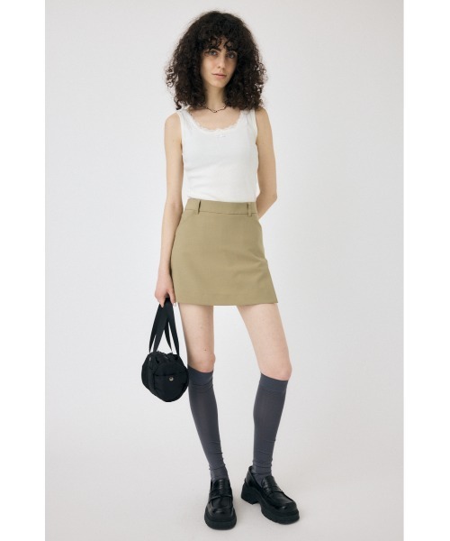 MOUSSY(マウジー)の「LACE TRIM タンクトップ(タンクトップ・レディース・グレー/アイボリー/ブラウン・FREE)」の19枚目の写真