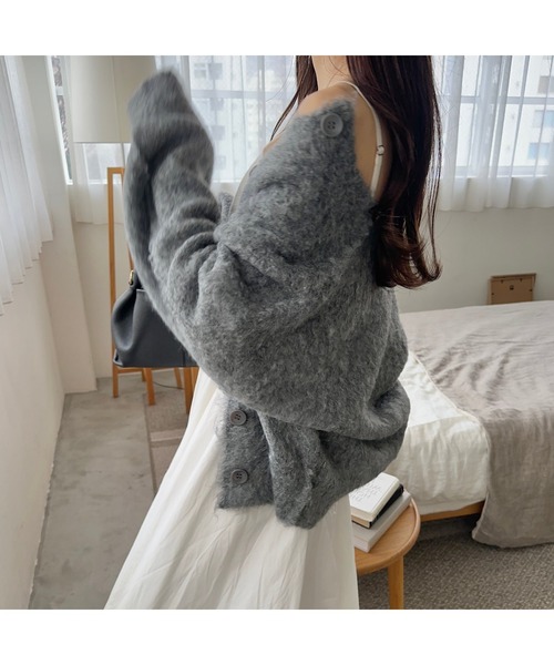 カーディガン 「 Ogue. 」 mote funwari cardigan（モテふんわりカーディガン） レディース Ogue. ] mote funwari cardigan（モテふんわりカーディガン