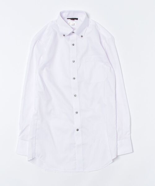 m.f.editorial（エムエフエディトリアル）の「【形態安定 吸水速乾】m.f.エディトリアル メンズ ボタンダウン ビジネスドレス 長袖シャツ（ビジネスシャツ・メンズ・ピンク系その他・首回り39cm-裄丈80cm/首回り41cm-裄丈82cm/首回り41cm-裄丈86cm/首回り43cm-裄丈86cm/首回り39cm-裄丈84cm/首回り37cm-裄丈80cm/首回り43cm-裄丈82cm/首回り45cm-裄丈86cm）」の2枚目の写真