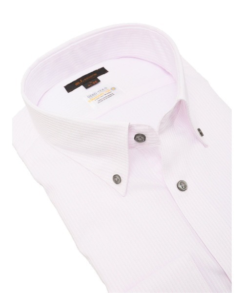 m.f.editorial（エムエフエディトリアル）の「【形態安定 吸水速乾】m.f.エディトリアル メンズ ボタンダウン ビジネスドレス 長袖シャツ（ビジネスシャツ・メンズ・ピンク系その他・首回り39cm-裄丈80cm/首回り41cm-裄丈82cm/首回り41cm-裄丈86cm/首回り43cm-裄丈86cm/首回り39cm-裄丈84cm/首回り37cm-裄丈80cm/首回り43cm-裄丈82cm/首回り45cm-裄丈86cm）」の7枚目の写真