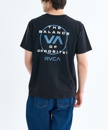 RVCA メンズ ESCAPE CIRCLE SS Tシャツ 【2025年春夏モデル】/ルーカバックプリント半袖Tシャツ