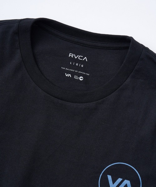 RVCA（ルーカ）の「RVCA メンズ ESCAPE CIRCLE SS Tシャツ 【2025年春夏モデル】/ルーカバックプリント半袖Tシャツ（Tシャツ/カットソー・メンズ・ブルー系その他/ホワイト/ブラック・X-LARGE/LARGE/MEDIUM/SMALL）」の8枚目の写真