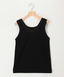 MICO COULIER | ラッセル編シアー切替2WAYタンクトップ(Tシャツ/カットソー)