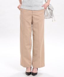 ヘリンボン織りワイドパンツ