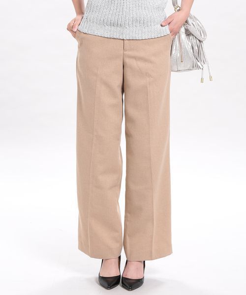 ROPE' PICNIC(ロペピクニック)の「ヘリンボン織りワイドパンツ(その他パンツ・レディース・グレー/ベージュ/ネイビー・38/36/40)」の1枚目の写真