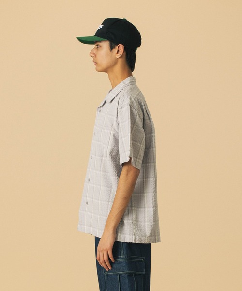 XLARGE（エクストララージ）の「EMBROIDERED S/S PLAID SHIRT（シャツ/ブラウス・メンズ・ネイビー/グレー・XL/L/M/S）」の7枚目の写真