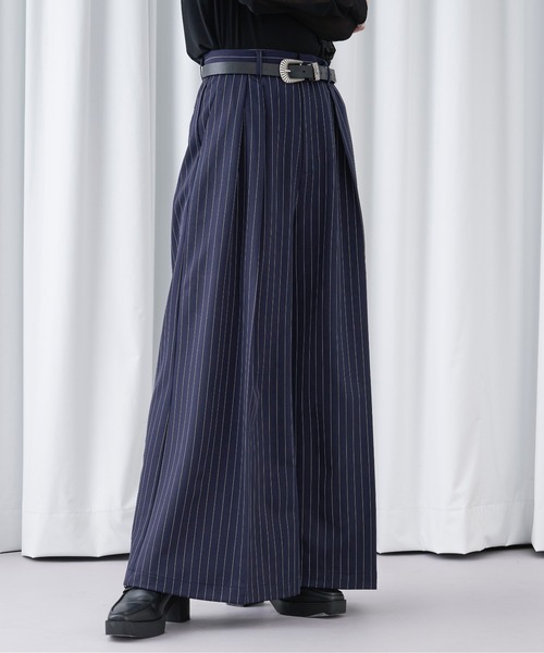 Ellno Loset(エルノロゼット)の「ストライプワイドバギーパンツ(その他パンツ・メンズ・ブラック/ネイビー・X-SMALL/MEDIUM/LARGE/SMALL)」の6枚目の写真