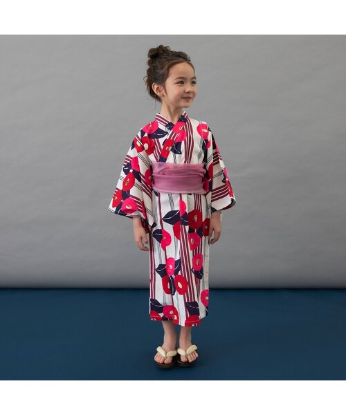 BREEZE（ブリーズ）の「【すっぽり着られる】Girls浴衣_帯つき_ジュニア対応（浴衣・キッズ・レッド/ネイビー・100/110/120/130/140）」の13枚目の写真
