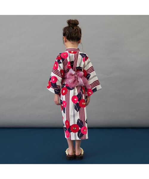 BREEZE（ブリーズ）の「【すっぽり着られる】Girls浴衣_帯つき_ジュニア対応（浴衣・キッズ・レッド/ネイビー・100/110/120/130/140）」の14枚目の写真