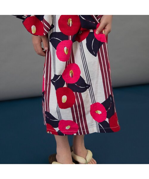BREEZE（ブリーズ）の「【すっぽり着られる】Girls浴衣_帯つき_ジュニア対応（浴衣・キッズ・レッド/ネイビー・100/110/120/130/140）」の18枚目の写真