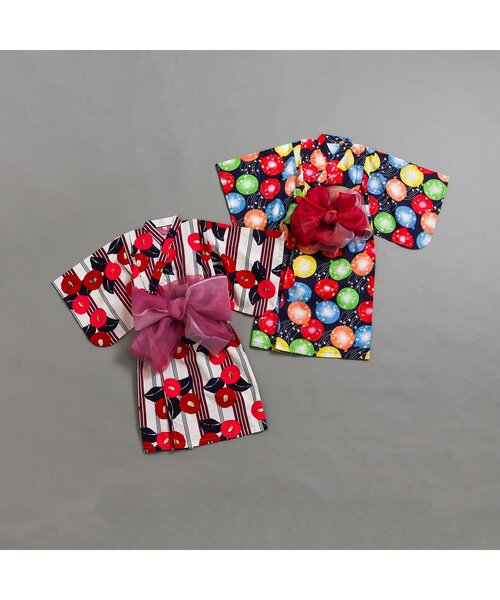 BREEZE（ブリーズ）の「【すっぽり着られる】Girls浴衣_帯つき_ジュニア対応（浴衣・キッズ・レッド/ネイビー・100/110/120/130/140）」の20枚目の写真