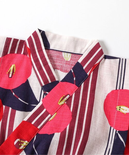 BREEZE（ブリーズ）の「【すっぽり着られる】Girls浴衣_帯つき_ジュニア対応（浴衣・キッズ・レッド/ネイビー・100/110/120/130/140）」の5枚目の写真