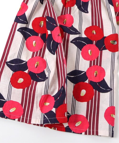 BREEZE（ブリーズ）の「【すっぽり着られる】Girls浴衣_帯つき_ジュニア対応（浴衣・キッズ・レッド/ネイビー・100/110/120/130/140）」の8枚目の写真