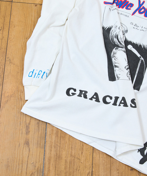 sonic youth(ソニックユース)の「Insonnia Projects インソニアプロジェクツ / MULTI PRINT LS TEE TYPE-B SONIC YOUTH ソニックユース マルチプリントビッグシルエットプリントロンT バンドT / IP-SY-022(Tシャツ/カットソー・メンズ・ブラック/ホワイト・1/2/3)」の10枚目の写真