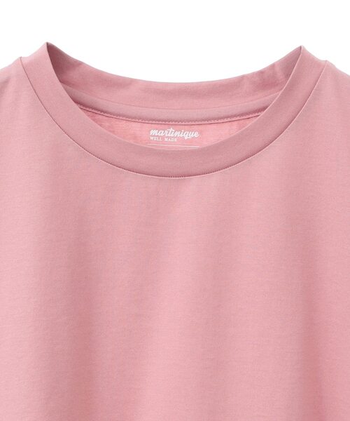 martinique(マルティニーク)の「《定番》ESSENTIAL Tシャツ(Tシャツ/カットソー・レディース・ネイビー/ホワイト/ピンク/ブラック・1/2)」の6枚目の写真