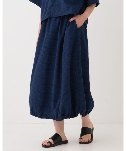 セール】【THOUSAND MILE】BALLOO SKIRT LINEN LIKE CHECK
