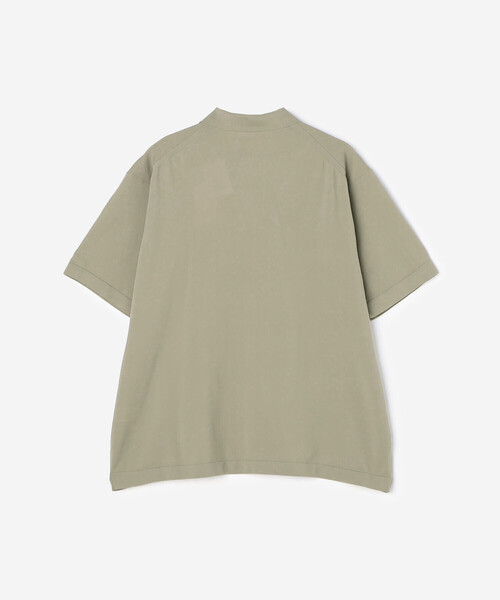 GYMPHLEX（ジムフレックス）の「Gymphlex | ポリエステルニット 半袖ポロニットプルオーバー MEN（ポロシャツ・メンズ・グレイッシュベージュ/ブラック・L/M）」の8枚目の写真