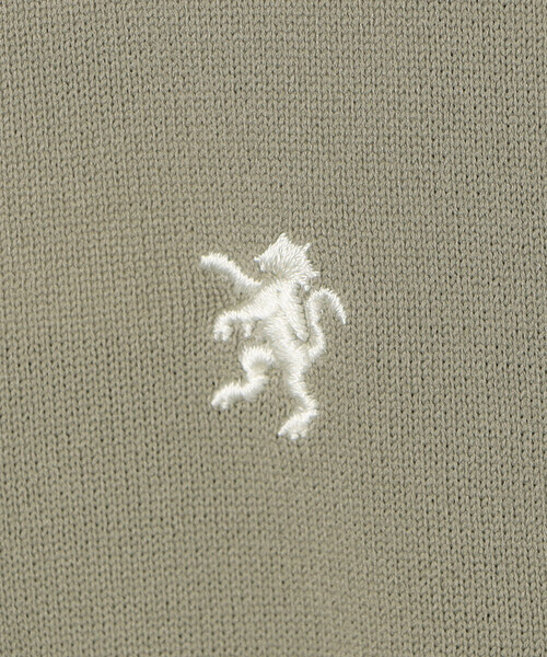 GYMPHLEX（ジムフレックス）の「Gymphlex | ポリエステルニット 半袖ポロニットプルオーバー MEN（ポロシャツ・メンズ・グレイッシュベージュ/ブラック・L/M）」の13枚目の写真