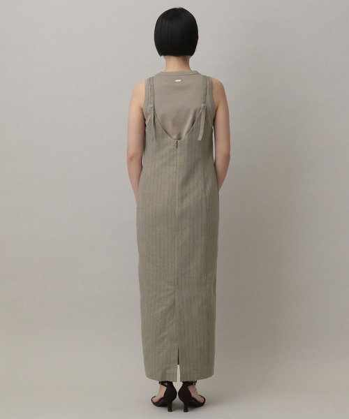 A part by（アパートバイ）の「グリッターリネンジャンスカ（ジャンパースカート・レディース・ライトベージュ・FREE）」の11枚目の写真