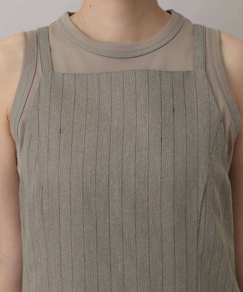 A part by（アパートバイ）の「グリッターリネンジャンスカ（ジャンパースカート・レディース・ライトベージュ・FREE）」の12枚目の写真