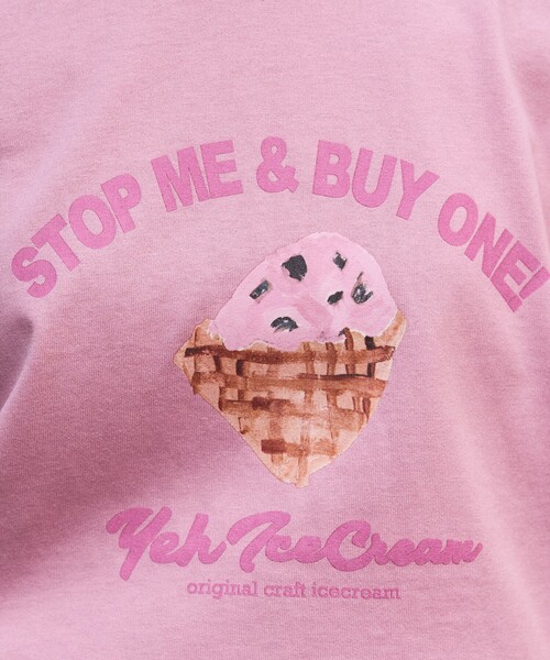Icecream 国内発送 Pin Up 半袖Tシャツ FREAK'S STORE｜YEH ice cream フロント ロゴ 半袖 Tシャツ