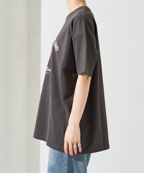 FREAK'S STORE（フリークスストア）の「限定展開　YEH ice cream フロント ロゴ 半袖 Tシャツ（Tシャツ/カットソー・レディース・オフホワイト/ライトピンク/スミクロ・ﾌﾘ-）」の14枚目の写真