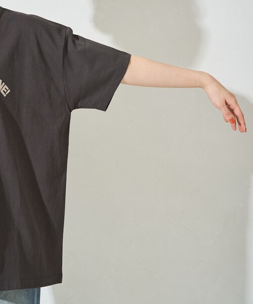 FREAK'S STORE（フリークスストア）の「限定展開　YEH ice cream フロント ロゴ 半袖 Tシャツ（Tシャツ/カットソー・レディース・オフホワイト/ライトピンク/スミクロ・ﾌﾘ-）」の7枚目の写真