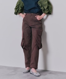 DOLLUPOOPS（ドールアップウップス）の「ビックサテンミリタリーポケット配色ステッチパンツ（カーゴパンツ）」