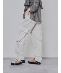 DOLLUPOOPS（ドールアップウップス）の「ビックサテンミリタリーポケット配色ステッチパンツ（カーゴパンツ）」