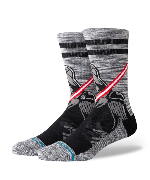 STAR WARS(スターウォーズ)の「【STANCE/スタンス】STAR WARS(スター・ウォーズ)コラボレーションモデル DARTH CREW(ソックス/靴下・メンズ・ブラック・LARGE/SMALL)」の1枚目の写真
