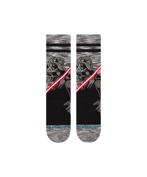 STAR WARS(スターウォーズ)の「【STANCE/スタンス】STAR WARS(スター・ウォーズ)コラボレーションモデル DARTH CREW(ソックス/靴下・メンズ・ブラック・LARGE/SMALL)」の2枚目の写真