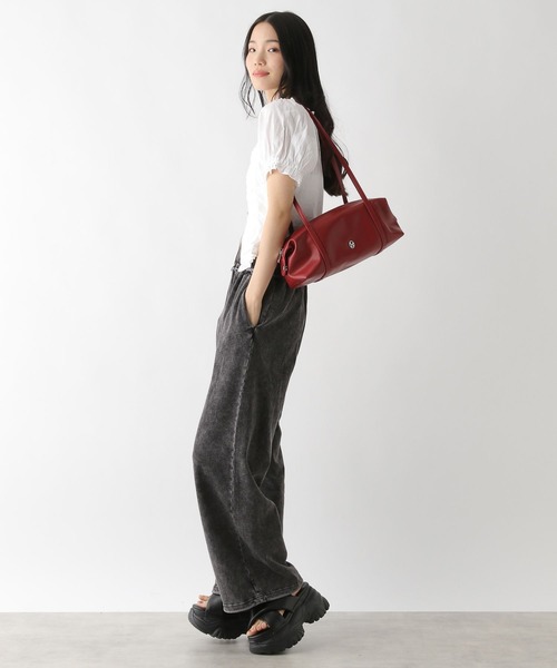 Heather（ヘザー）の「コットンフリルZIPブラウス（半袖）　491031（シャツ/ブラウス・レディース・ブラック/レッド/オフホワイト・FREE）」の16枚目の写真