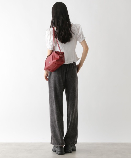 Heather（ヘザー）の「コットンフリルZIPブラウス（半袖）　491031（シャツ/ブラウス・レディース・ブラック/レッド/オフホワイト・FREE）」の18枚目の写真