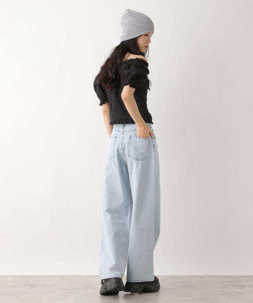 Heather（ヘザー）の「コットンフリルZIPブラウス（半袖）　491031（シャツ/ブラウス・レディース・ブラック/レッド/オフホワイト・FREE）」の21枚目の写真