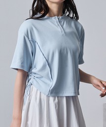 jiltu ブルー　ribbon tee Tシャツ オオマルグラデーション ショートスリーブ Tシャツ | BLUE BLUE