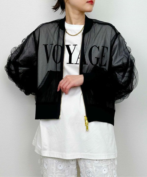 PICCIN（ピッチン）の「VOYAGEフロッキープリントTシャツ（Tシャツ/カットソー・レディース・ブラック/オフホワイト・M）」の14枚目の写真