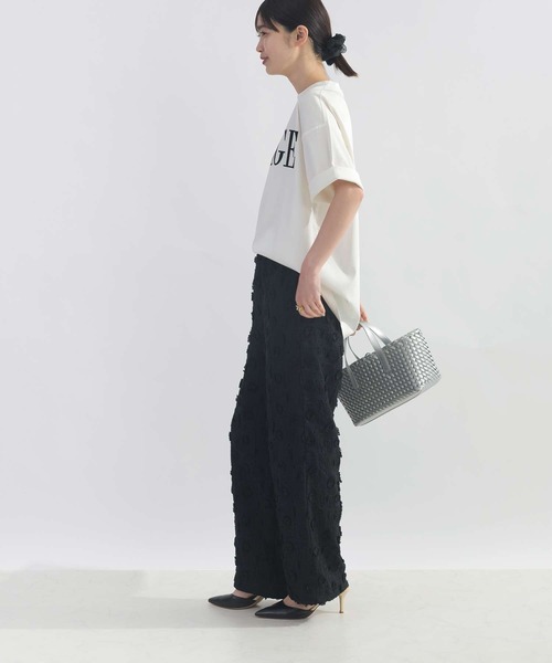 PICCIN（ピッチン）の「VOYAGEフロッキープリントTシャツ（Tシャツ/カットソー・レディース・ブラック/オフホワイト・M）」の10枚目の写真