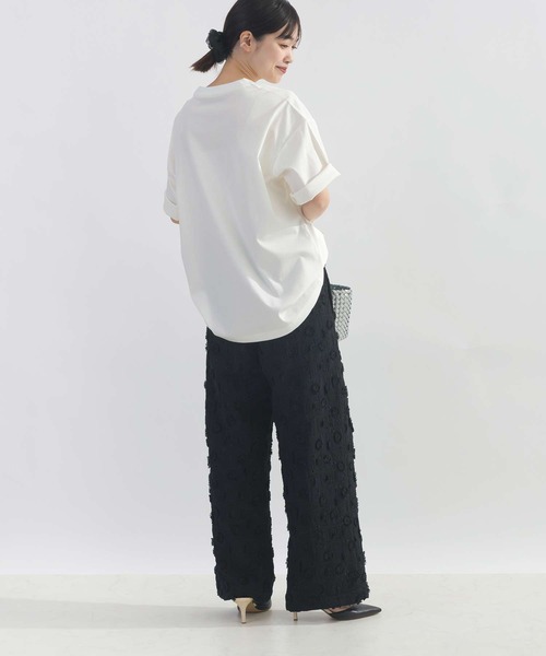 PICCIN（ピッチン）の「VOYAGEフロッキープリントTシャツ（Tシャツ/カットソー・レディース・ブラック/オフホワイト・M）」の11枚目の写真