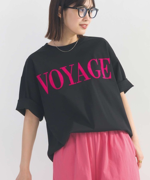 PICCIN（ピッチン）の「VOYAGEフロッキープリントTシャツ（Tシャツ/カットソー・レディース・ブラック/オフホワイト・M）」の18枚目の写真