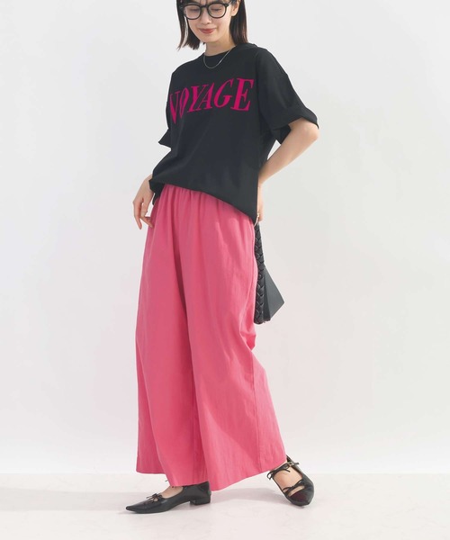 PICCIN（ピッチン）の「VOYAGEフロッキープリントTシャツ（Tシャツ/カットソー・レディース・ブラック/オフホワイト・M）」の19枚目の写真