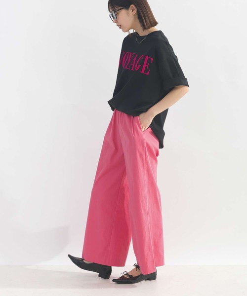 PICCIN（ピッチン）の「VOYAGEフロッキープリントTシャツ（Tシャツ/カットソー・レディース・ブラック/オフホワイト・M）」の20枚目の写真